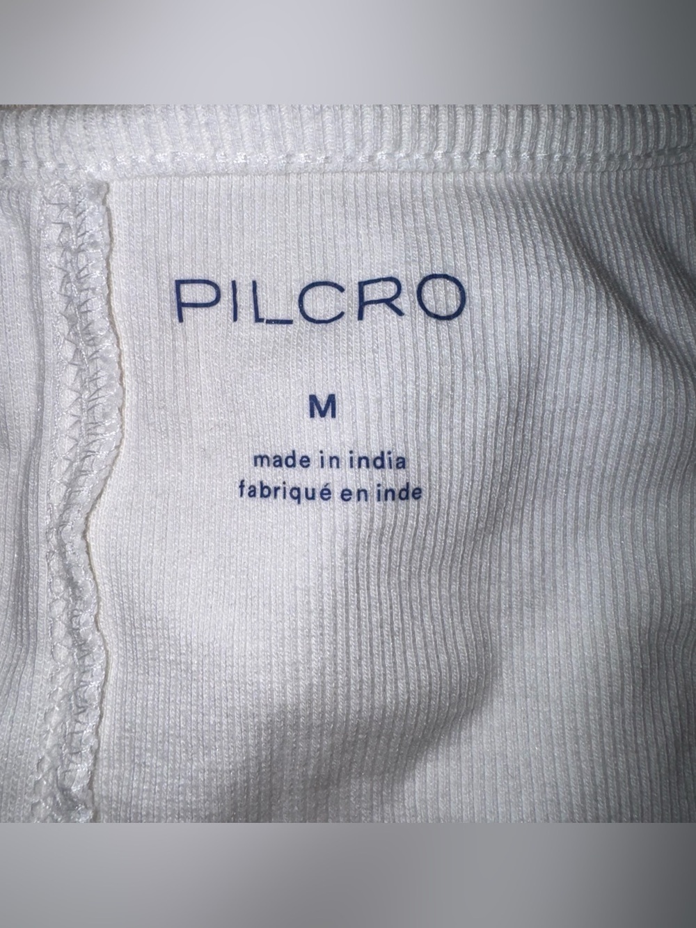 ANTHROPOLOGIE PILCRO Square Neck Ribbed Ruched Tank Top White Size Medium - Picture 11 of 14
